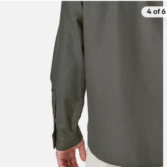 Lucky Brand Raven Canvas Heavy Cotton Overshirt Shacket Button Down Collar L - Picture 6 of 10